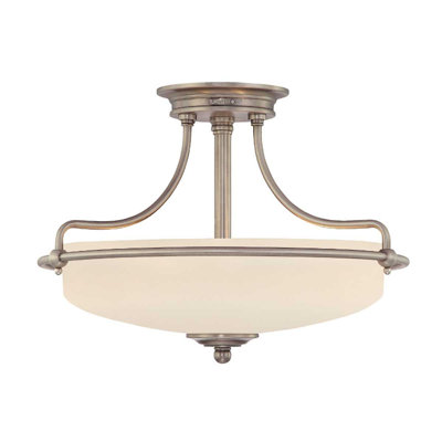 Rockwood Glass Semi Flush Mount