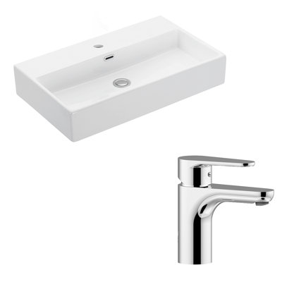 Quattro 27.6'' L Bathroom Sink