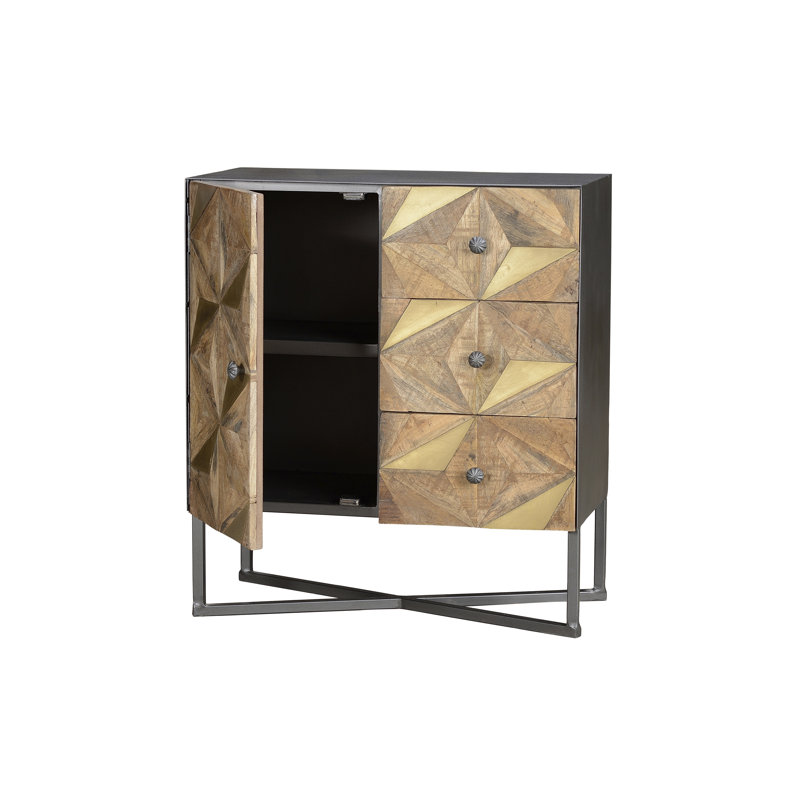 Bogard Solid Wood 71cm W 3 - Drawer Chest of Drawers