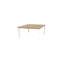 SoHo 42" Square Teak Aluminum Outdoor Coffee Table-774544321