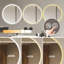 Miroir de salle de bain 32 po à DEL avec meuble-lavabo mural, anti-buée, 3 lumières à température de couleur réglable et à intensité variable, miroir de maquillage pour la chambre à coucher et la salle de bain, miroir intelligent pour la décorat