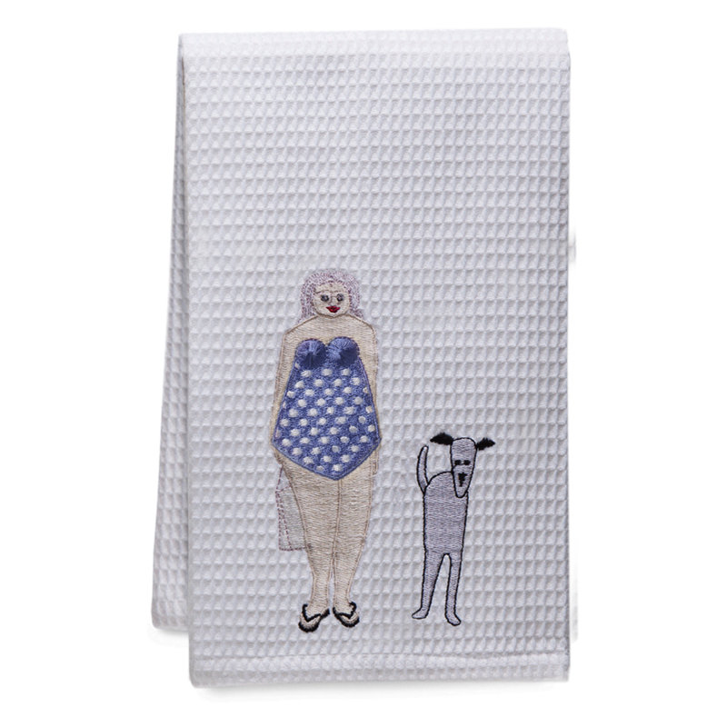 Pruden Waffle Hand Towel, Blue