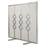 Quatrefoil Iron Fireplace Screen