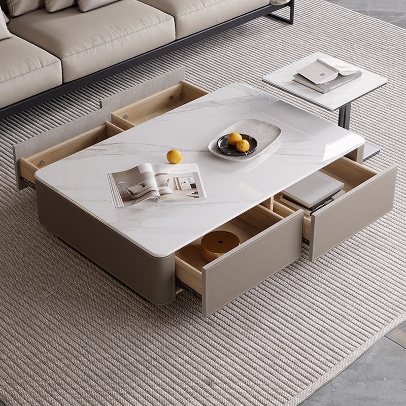 Meuble télé de style italien jumelé à une table basse