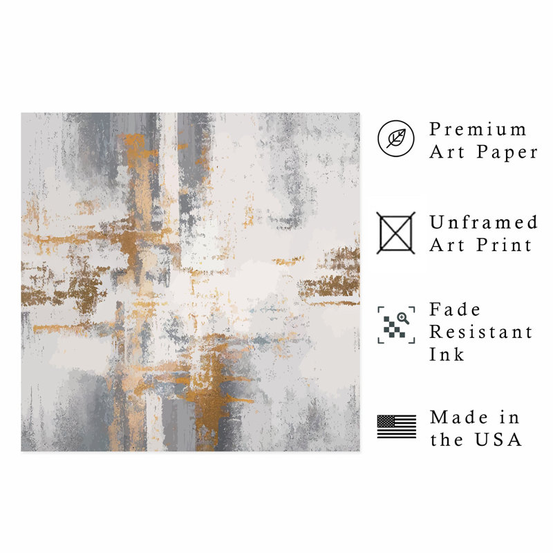 «Abstract Abstract Symphony», reproduction d'art transitionnelle sans cadre, H 28 po x l 28 po