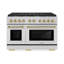 Cuisinière à gaz ZLINE Autograph Edition de 48 po avec 8 brûleurs ZLINE-124889351-124889353