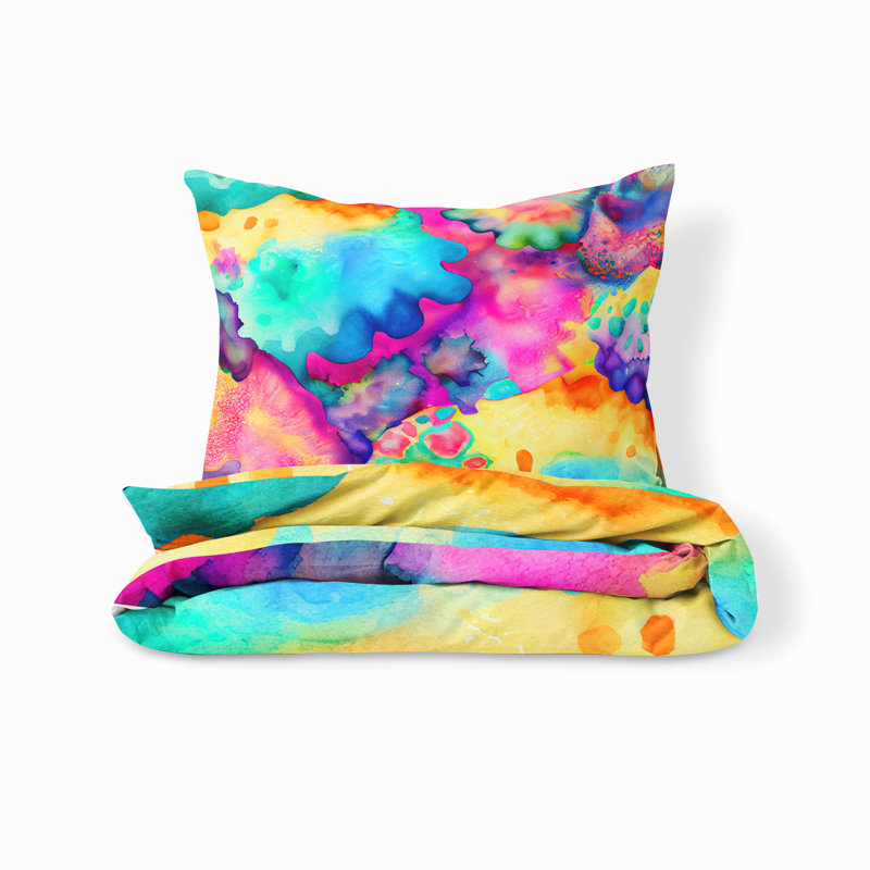 Abstract Duvet Cover, King Duvet Cover + 2 King Shams