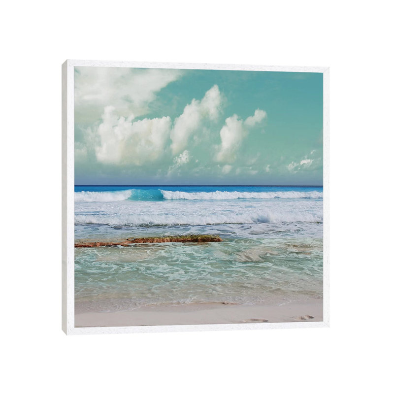 Cancun Magic I by Nan - Painting on Canvas, 66.04 cm H x 66.04 cm W, White Framed