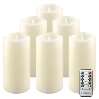 Ensemble de bougies pilier 6 pièces Jhara