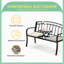 Banc de parc en acier inoxydable