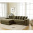 Sectional Sofas | L-Shaped 2-Piece Living Room Sofa, 3-Seat Corduroy Left Chaise, Easy Assembly, 8 Pillows, Sage Green |Green|Standard