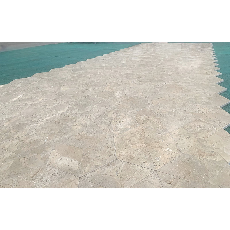 Hexagon Natural Marble, For Floor And Wall, Honed Finished Marble Tile, Natural Stone, Genuine Marble, Real Marble, 1 Box 12 Pcs