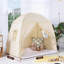 Large Bed Canopy With Flags For Playroom (Cream) 163 X 134Cm