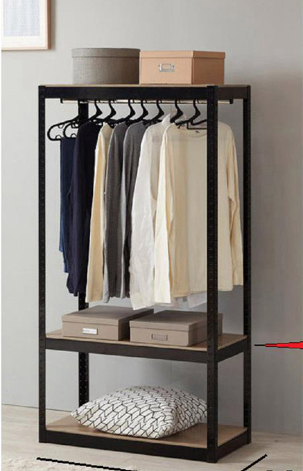 17 Stories Heavy Duty Clothing Garment Rack, Freestanding Clothing Rack ...