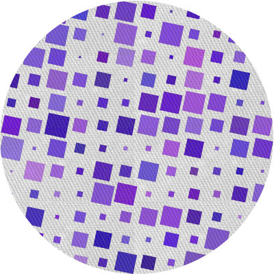 Tapis décoratif mauve géométrique