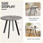 Modern minimalist circular dining table
