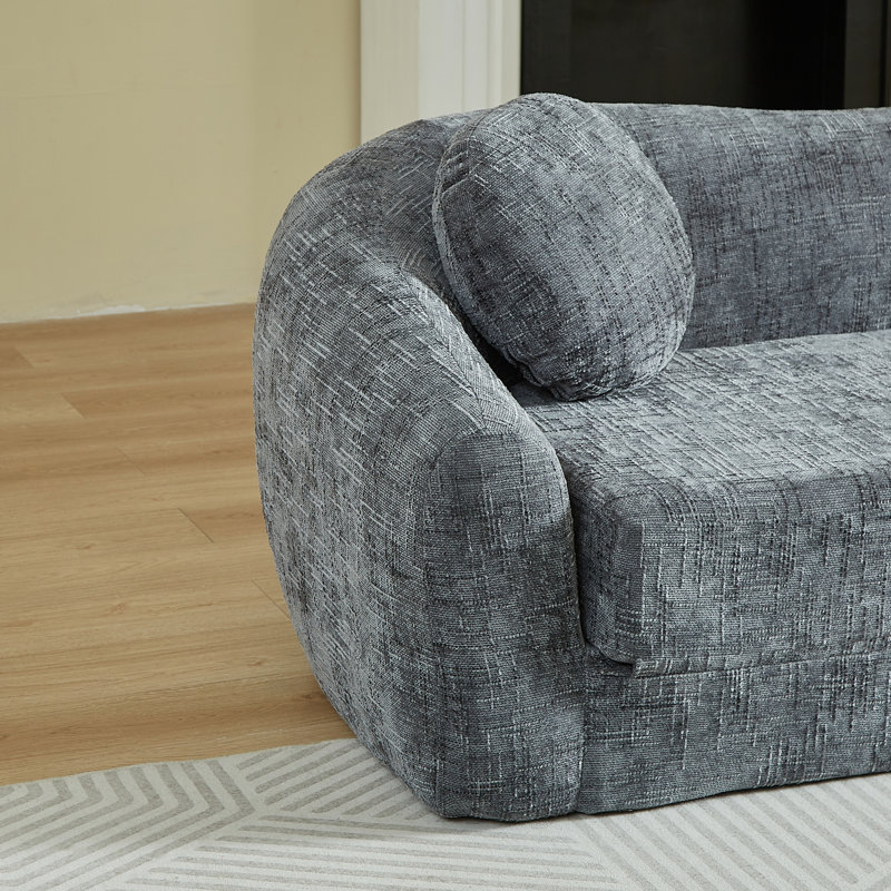 Canapés convertibles à compression, fauteuil inclinable 86 po Chenille