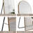 Gold Arched Full Length Floor Mirror, Aluminum Alloy Frame, 64.9" X 23.2" | Gift Idea