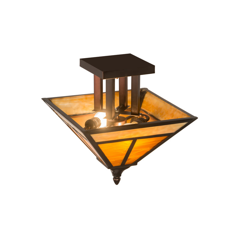 "T" Mission 2 - Light Semi Flush Mount