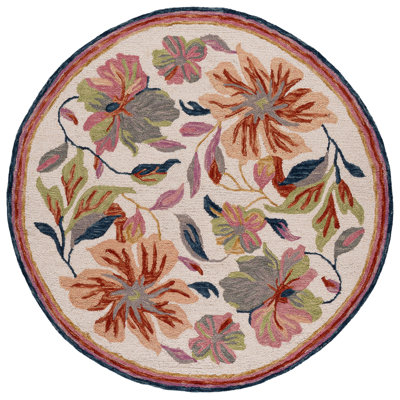 Jardin Hand Tufted Wool; Cotton Floral Indoor Rug