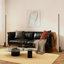 Lampe sur pied de colonne moderne à DEL 55 po Eliette, 4 lumières à intensité variable à commande tactile avec finition gris foncé satiné pour le salon, la chambre à coucher et le bureau à domicile-250621458