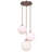 Freyda 3 - Light Gold Bulb Pendant