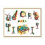 Affiche Jazz Music Party avec instruments de musique - reproduction sur toile-67236260-67236240