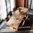 Modern Style Solid Wood Rectangular Dining Table-656295774