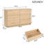 Armoire de chambre à coucher 6 - Naturel, grand rangement, rangement moderne naturel, grand,