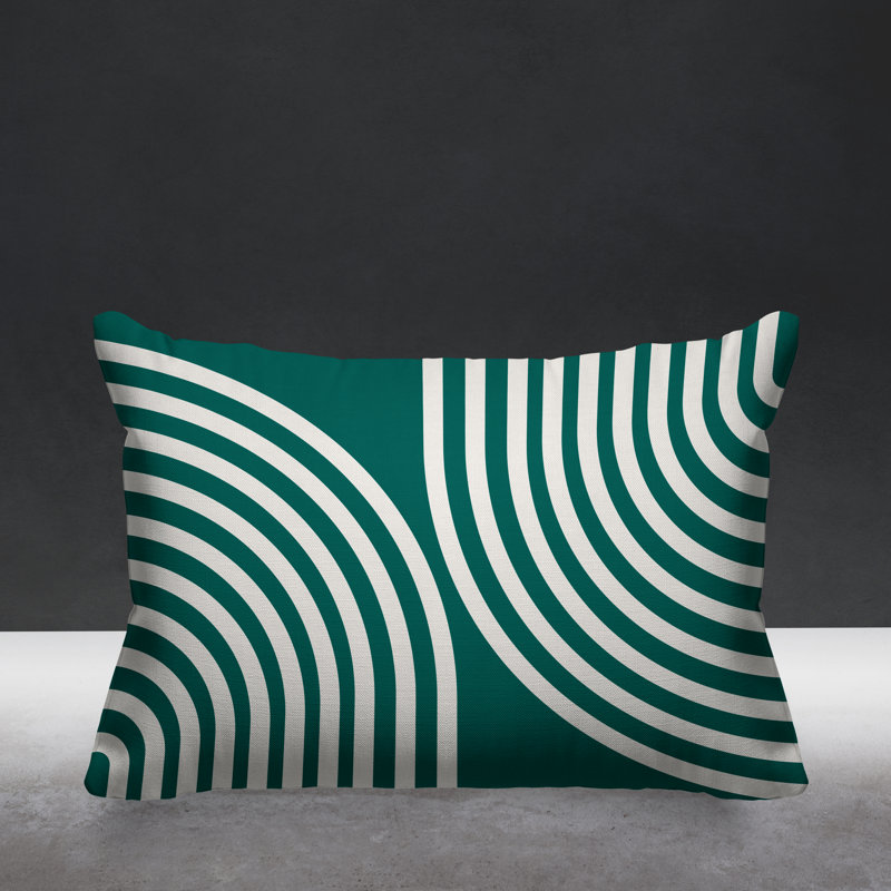 Coussin décoratif intérieur / extérieur Kumba, Émeraude