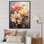 «Colorful Lotus Blooms Abstraction II», reproduction sur toile