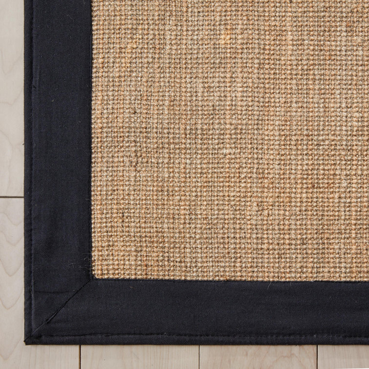 Black DoorMat Indoor Handwoven - Natural Sisal Rug