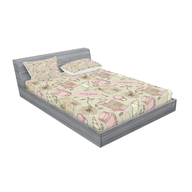Microfiber Sheet Set, Queen Sheet Set with Fitted Sheet