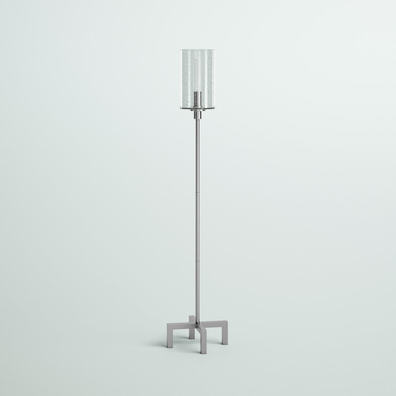 Panos 66.25'' Traditional Floor Lamp, Silver