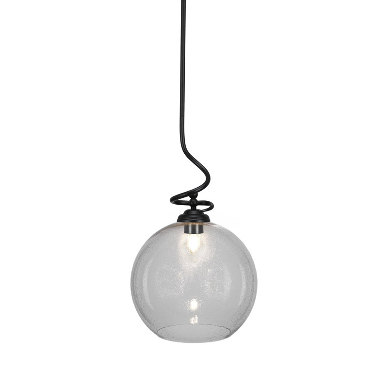 Luminaire suspendu Capri Capri, Noir mat, H 19,25 po x l 11 po x P 11 po