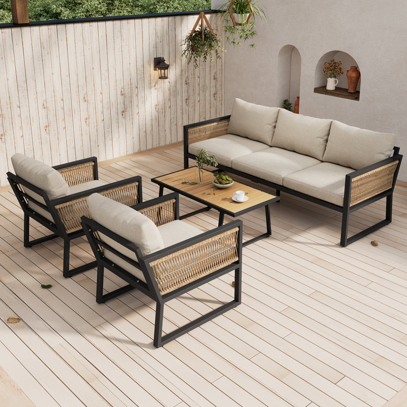 5 - Person Seating Group With Cushions