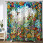 Ensemble de rideau de douche Floral