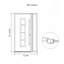 Porte d'entrée pré-suspendue à panneau en acier Diamond A9 avec panneau latéral-117319605-117319606-117319608