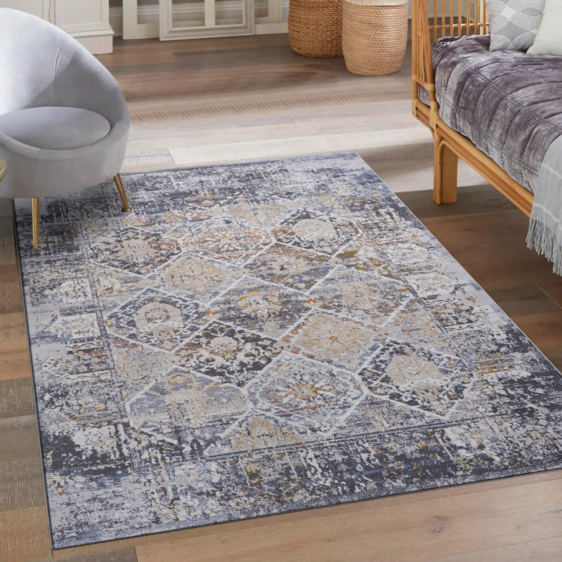 Oriental Indoor / Outdoor Rug, Rectangle 5'3" x 7'6"
