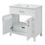 Meuble-lavabo de 30 pouces avec lavabo en céramique et beaucoup de rangement - le choix parfait pour les petites salles de bain-1045673785