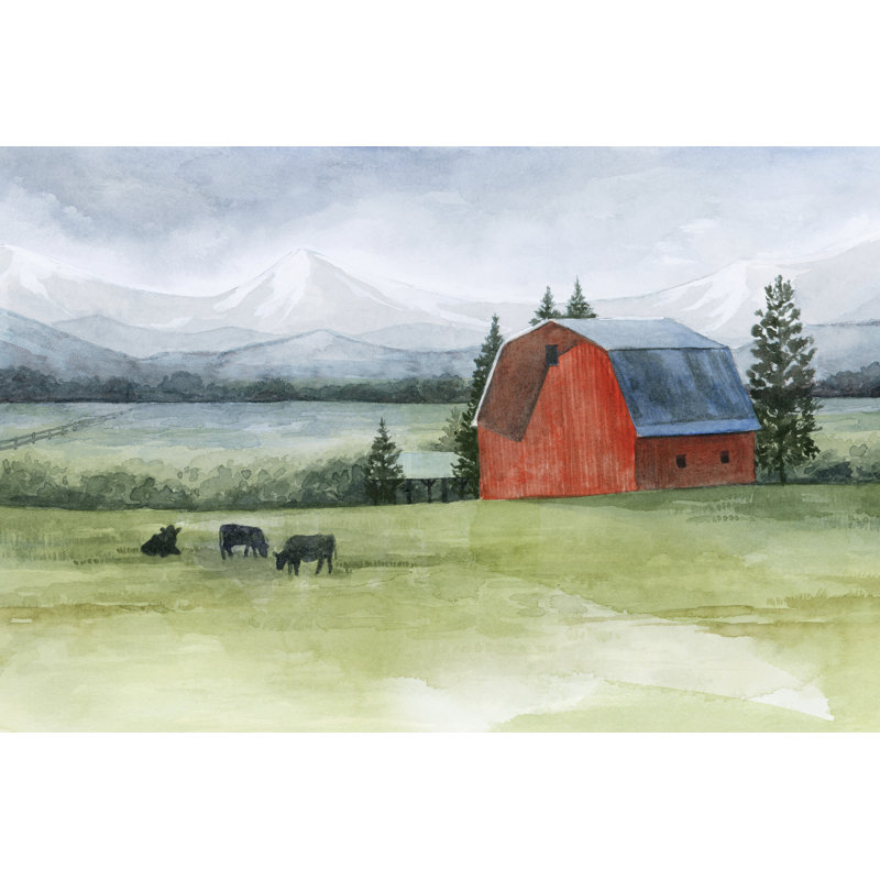 Valley Herd I by Grace Popp - Wrapped Canvas Art Prints, 30cm H x 46cm W x 3.8cm D