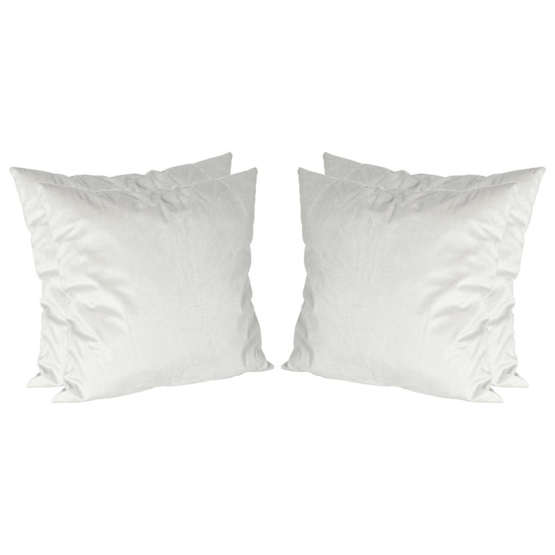 Square Scatter Cushion with Filling, Cream