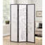 Roundhill 3-Panel Oriental Shoji Screen/Room Divider, Black