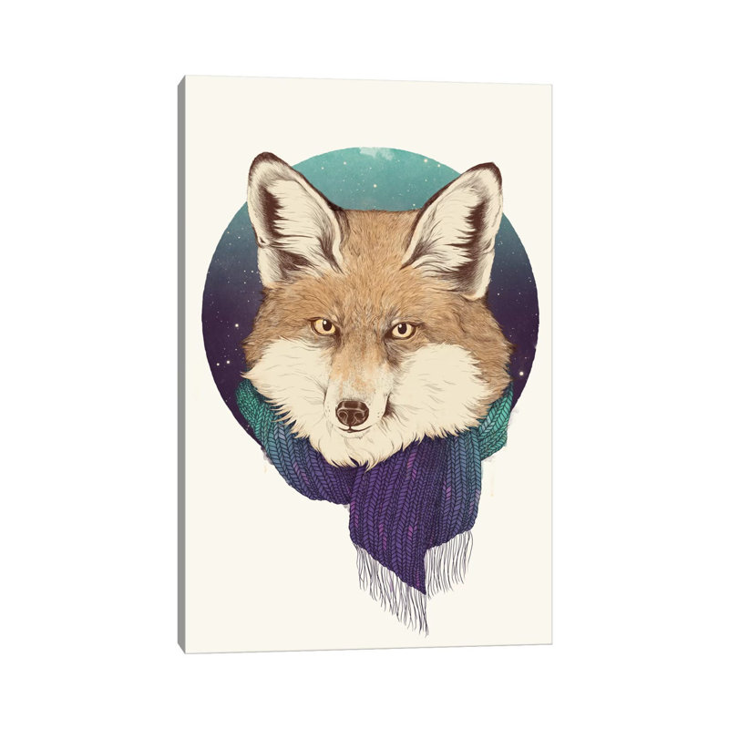 Fox 1 Piece Wrapped Canvas Wall Art, 66.04 cm H x 45.72 cm W x 1.91 cm D