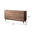 Commode d'appoint simple en bois massif de noyer.-122808125