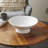 White Ceramic Wide Large Decorative Bowl with Elevated Base, 15" x 16" x 6"-686941296