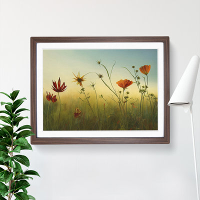 Luscious Wildflowers Floral 1 Piece Single Picture Frame Painting