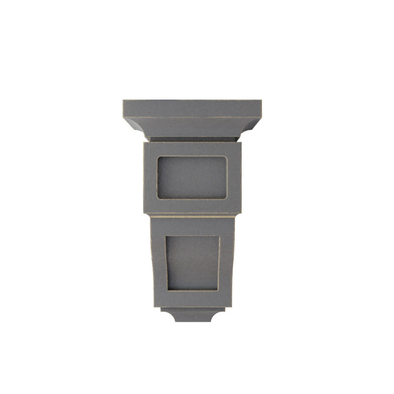 Corbeau en bois Reyes, H 10 po x l 5 po x P 5,75 po, Galet