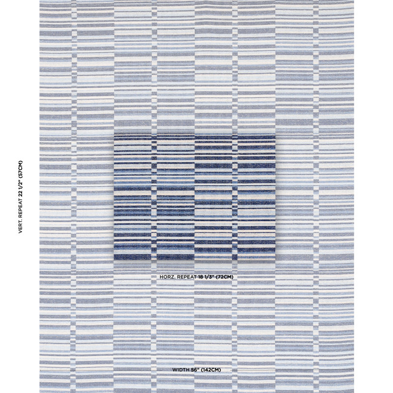 Tierra Stripe Fabric, Blue