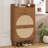 Rattan, Allen 2 Door 1 Drawer Cabinet, Shoe Rack, Double Layer, Suitable For Entrance-1718250151